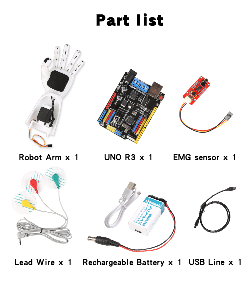 EMG-Sensor Roboterarm Elektris – Muscle Sensor Emg Bewertung und Preis