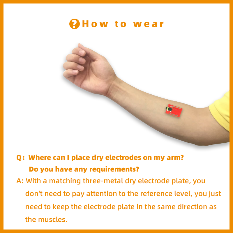 Trockenen Elektrode EMG Sensor – Muscle Sensor Emg Bewertung und Preis